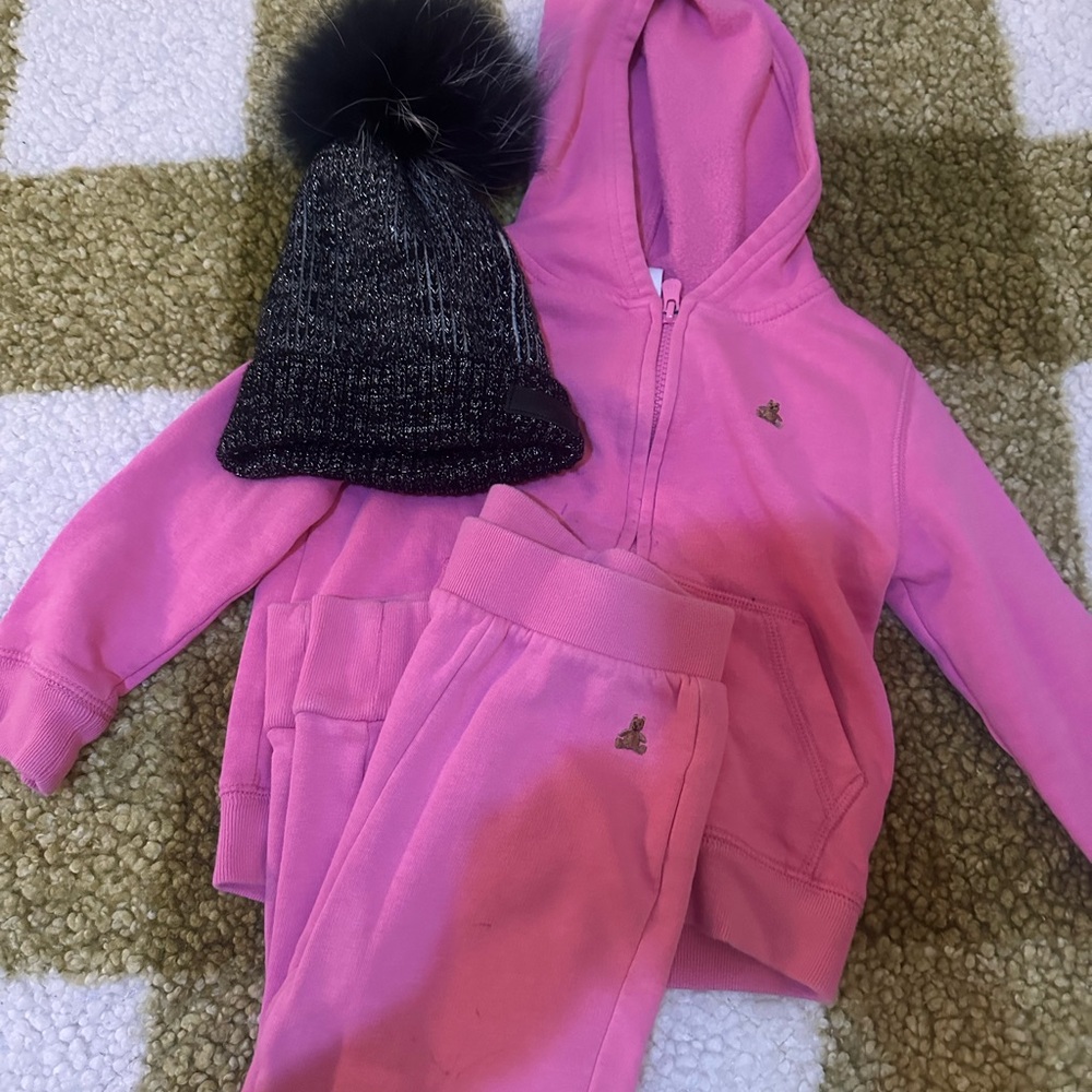 GAP pink set with Free beanie